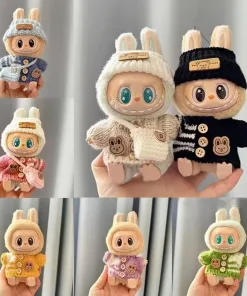 17cm Labubu Doll Clothes Fashion Clothes Hoodies Doll Clothes Color Match Hoodies Dolls Accessories