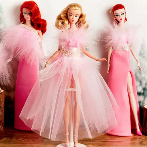 Supermodel Doll Clothes Suit European Fashion Pink Pink Girl Mood Accessories Set Princess Dress DIY Limited Collection Gifts