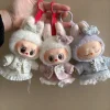 17cm Labubu Plush Doll Clothes Outfit Accessories Korea Kpop Exo Labubu Idol V1 V2 Black Dress Suit Gift