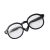 6.5cm balck glasses