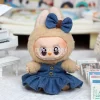 Labubu Trendy Clothes Threaded knitted flanged cap pullover knitted T-shirt Doll Accessories Labubu Outfit 2