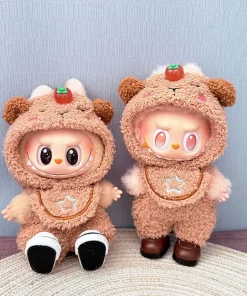Only Clothes The First Second And Third Generation Labubu Clothes Hanging Accessories Sitting Baby Clothes Cloud Velvet Brown