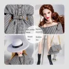 17cm labubu doll outfit clothes bear label hat love sweater set Cute Decoration Little Clothes cute set gift 2