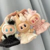 Baby clothes 17cm labubu labubu Macron vinyl blind box pendant for changing clothes for wedding dresses, princess dresses toy 2