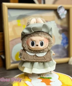 Only Clothes 17cm New Labubu Doll Clothes Cute And Fashionable Skirts Vinyl Figurines Trendy Set Dresses Casual Daily Wear Sets