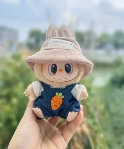 17cm Mini Plush Doll'S Clothes Outfit Accessories For Korea Kpop Exo Labubu I II Idol Dolls sit party overalls Clothing Gift