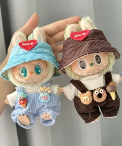 Sólo las primeras y segunda generaciones de ropa Labubu, ropa dulce y fresca para niños, conjunto de monos y pantalones de cono de helado