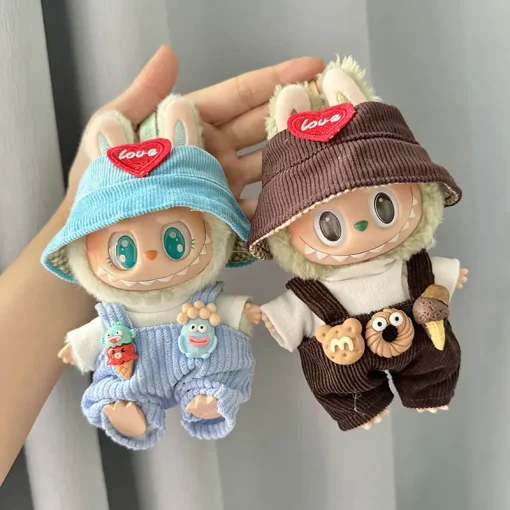 Sólo las primeras y segunda generaciones de ropa Labubu, ropa dulce y fresca para niños, conjunto de monos y pantalones de cono de helado