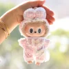 Solo ropa nueva, ropa para muñeca Labubu de 15cm, figura de vinilo, pijamas a cuadros, conjunto bonito y moderno, accesorios de cambio