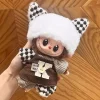 For 17cm labubu V1 V2 and 10cm Cotton Dolls Dress Doll Clothes Multicolor Embroider New year christmas BJD Doll Clothes 2