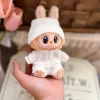 (Only Clothes) 17cm Labubu Macaron Sport Outfit Adorable Doll Clothes Set for Labubu Accessories