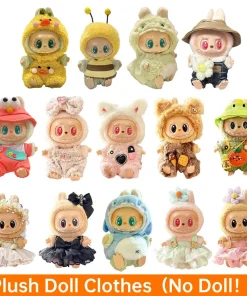 Mini Plush Doll'S Clothes Outfit Accessories For Korea Kpop Exo Labubu I II Idol Dolls Sitting Party Clothing Gift