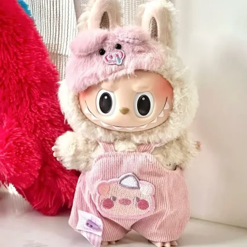 17cm Labubu Clothes Cute Pig Exquisite Handmade High-End Suit 15cm Cotton Doll Kawayiwa Clothes Heart Vinyl Face Doll Clothes