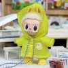 Mini Doll'S Clothes Outfit Accessories For Korea Kpop Exo 15-17cm Labubu Idol V1 V2 Green Yellow Raincoat hat set Clothing Gift