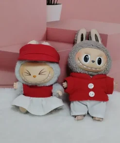 Doll Clothes Handmade 17cm Labubu Glue Dolls First Generation Second Generation Party Clothes Set (Doll Clothes Only)