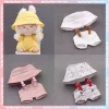 17cm Blind Box Sitting Party Labubu Generation Second Generation Bjd  Pendant Printing Cartoon Hoodie Overall Clothing Versatile 3