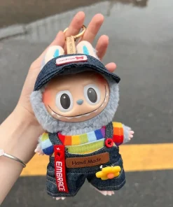 17cm Cute Labubu Doll Outfits Designer Set Girl Boy Doll Labubu Clothes Fashion Overalls Labubu Accessories Luxury Custom