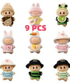 Mini Doll Clothing Suit Accessory Republic Of Korea Kpop Exo  15-17cm  Labubu  V1  V2  10cm Cotton Doll Sweater Hat Bjd  Fashion