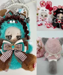 10cm Nunu Doll Exquisite Handmade Custom Clothing 10cm Cotton Doll Outdoor Handbag No Attribute Kawali Gorgeous Clothes