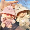 Labubu Corduroy Mini Doll Clothing Set Toys Cute Hats Clothes Shoes Vinyl Doll Accessories Training Sitting Party Games Toys