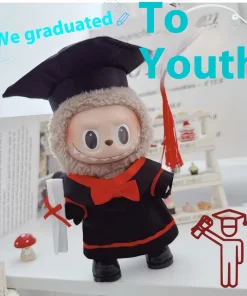 Labubu Original Doll‘s Baby Clothes Bachelor's degree High-quality Dress The Monster Outfit Accessories graduate Gift Kid's