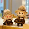 Labubu Doll'S Clothes Outfit Accessories for 15-17cm Labubu V1 V2 and 10cm Cotton Doll Leopard Print Dress Clothing