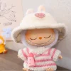 Dinosaur Raincoat Set Clothing for Labubu 10cm Mini Plush Doll Clothes Outfit Accessories Idol V1 V2 Gift 2