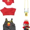 17cm Labubu Football Size 10 Clothing V1V2 V3 Labubu Doll Size 7 Vinyl Pendant Doll Clothing DIY Sportswear Boy Gift Toy 2