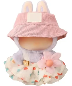 Clothes for Labubu Skirt Set for Labubu Doll 2 Piece Set Hat Skirt Outfit Premium Fashion Cute Dress for Labubu Dolls Accessorie