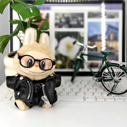 Only Clothes For Sale: 17cm Pendant Blind Box Labubu Doll Clothes Keychain Labubu Figurine One-Piece Clothes, Cute Set Clothiing