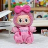 15cm Labubu Protector Case Pain Pack Protective Cover Plush Doll Hanging Bag With Keychain Doll Clothes Outfit Accessories 3