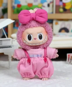 17cm Mini Plush Doll'S Clothes Outfit Accessories For Korea Kpop Exo Labubu Idol rose winter dress Clothing Gift