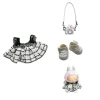Anime Labubu Doll Clothes Fashion Overalls Labubu Idol V1 V2 Dolls Clothing Accessories 15/17cm Plush Doll Universal 2