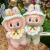 Doll Clothes For 15/17cm Labubu Silver Moonlight Skirt Bow Tie Headwear Sets 2PCS/Pack Plush Cotton Doll Dress Decoration Gift 3