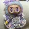 For Korea Kpop Exo Labubu Idol Dolls Jean Dress Big Bowknot Doll Clothes Kids Gift 15-17cm Cute Mini Clothes Doll Accessories 3