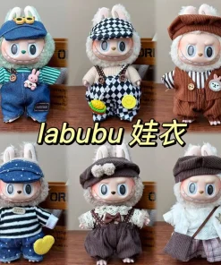 2025 New Labubu Clothes Labubu Baby Clothes 17cm Doll Pendant One Or Two Generation Doll Clothes Set To Change Accessori es