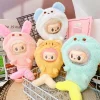 17cmlabubu Rubber Doll, Change Into Clothes, Cotton Doll, Hair Band, Skirt, Smock, Change Into Baby Clothes And Accessories 2