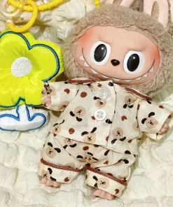17cm/38cm Plush Doll'S Clothes Outfit Accessories For Korea Kpop Exo Labubu Idol Spring Wild Autumn Pajama Set Clothing Gift