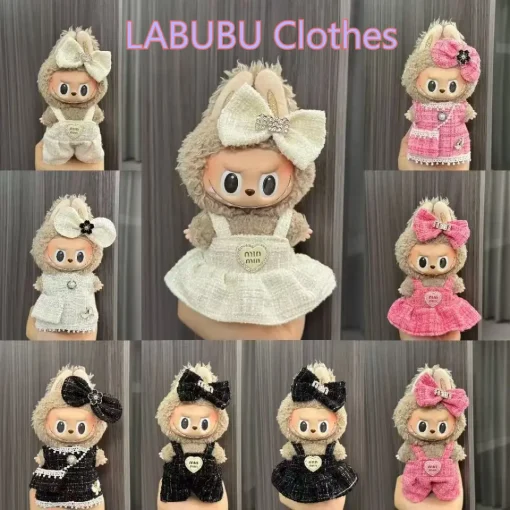 Only clothes for sale) 15/17cm pull cloth doll vinyl doll generation 2 generation wear hat skirt suit