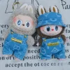 Cool Mini 17cm Labubu Clothes Plush Hoodie Idol Dolls Jumpsuit Fashion Clothing for Korea Kpop Exo Fans Overalls Accessories 3