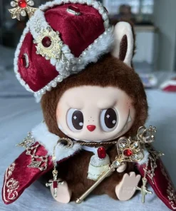 Only Clothes 15cm 17cm Labubu Vinyl Doll Pendant Palace King Cloak Stars Noble Gorgeous Antique Dunhuang Suit Clothing Gifts