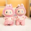 17cm Cute Mini Plush Doll's Clothes Outfit Accessories For Labubu Idol Dolls British Couple Sweater JK Skirt Suit Clothing Gift