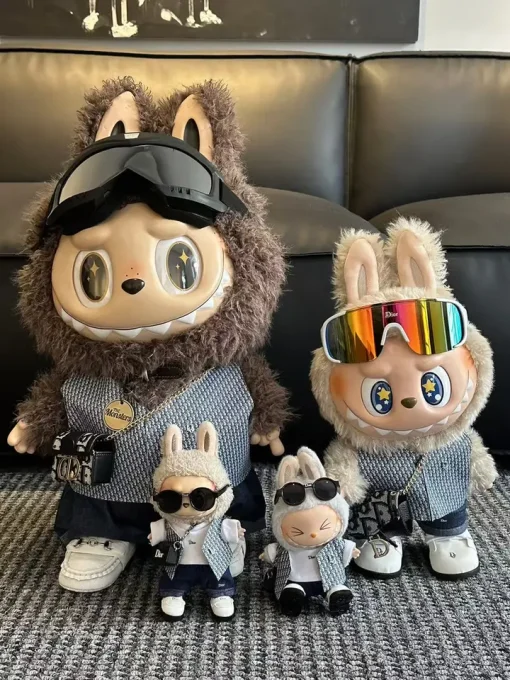 Labubu clothing 5PCS Labubu Doll Clothes Set Original Design Suitable for 58cm Zimomo 38cm 17cm Dolls - No Doll Included