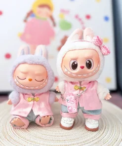 Cute Labubu Doll Clothes Outfit Accessories Chinese Traditional Set for 15CM 17CM Mini Dolls Clothing Girl Kid Gift Labubu Ropa