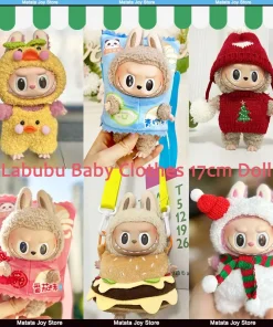 Only Clothes Labubu Baby Clothes 17cm Doll Labubu Spring Autumn Collection Cute Comfortable Fabric Fashion Style Colorful Cool