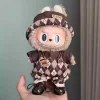 Mini ropa para muñeca, accesorios para Corea, 15-17cm, Labubu Idol V1 V2 V3, hebilla roja, falda con correa vaquera, conjunto de ropa de regalo 3