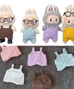 For 15cm Labubu Clothes Pocket overalls Collection Labubu Outfit Accessories Labubu Clothes