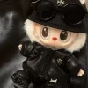 Labubu Fashion Leather 5/6pcs Suit For 17cm V1 V3 Labubuwa Clothes Handsome Trend Boy Doll Clothes Full Set