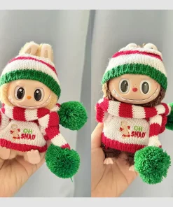 Labubu ตุ๊กตา I II Idol 17cm มินิตุ๊กตาเสื้อผ้าตุ๊กตาชุดปาร์ตี้ kpop EXO เกาหลีของขวัญเสื้อผ้าสำหรับคริสต์มาส