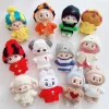 For 17cm labubu doll outfit clothes bear label hat love sweater set Cute Decoration Little Clothes 2